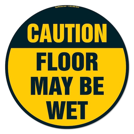 Floor May Be Wet 16in Non-Slip Floor Marker, 6PK